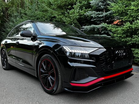 2021 Audi Q8 55 TFSI I (4M), чёрный, 8888000 рублей, вид 2