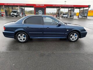 2006 Hyundai Sonata ТагАЗ IV (EF) Рестайлинг, синий, 460000 рублей, вид 4