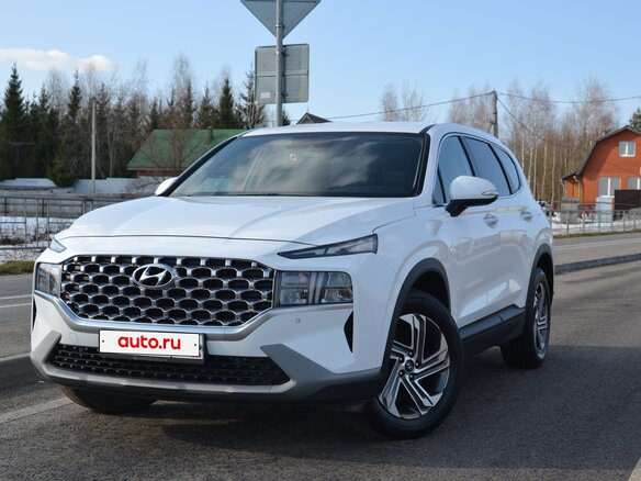 2021 Hyundai Santa Fe IV Рестайлинг, белый, 2895000 рублей