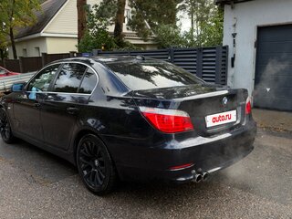 2008 BMW 5 серии 525i V (E60/E61) Рестайлинг, синий, 1210000 рублей, вид 4