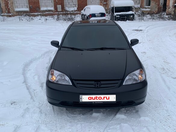 2003 Honda Civic VII Рестайлинг, чёрный, 400000 рублей - вид 5