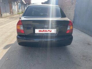 2007 Hyundai Accent ТагАЗ II, чёрный, 500000 рублей, вид 4