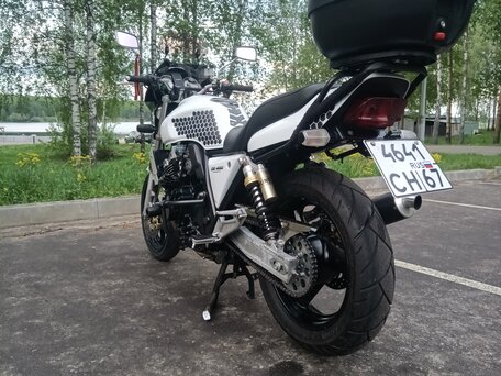 1996 Honda CB 400 Super Four, белый, 320000 рублей, вид 2