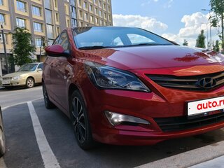 2015 Hyundai Solaris I Рестайлинг, красный, 850000 рублей, вид 3