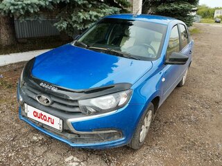 2019 Lada (ВАЗ) Granta I Рестайлинг, синий, 460000 рублей, вид 1
