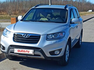 2011 Hyundai Santa Fe II Рестайлинг, серебристый, 1540000 рублей, вид 4