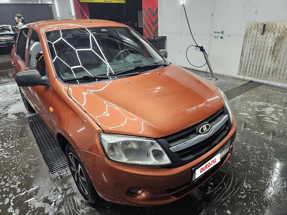 2014 Lada (ВАЗ) Granta I, оранжевый, 350000 рублей - вид 11