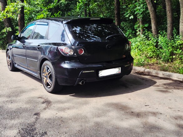 2008 Mazda 3 I (BK) Рестайлинг, чёрный, 645000 рублей - вид 2