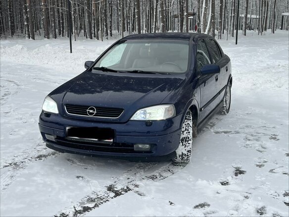 2000 Opel Astra G, синий, 499000 рублей - вид 11