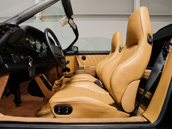 1989 Porsche 911 Carrera II (911, 930), чёрный - вид 12