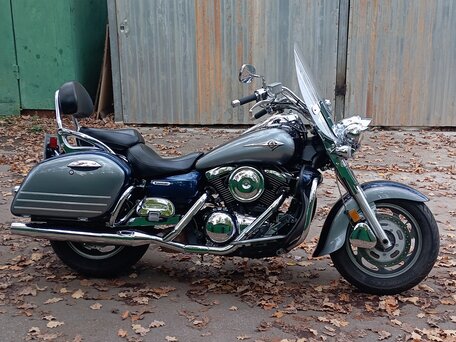 2008 Kawasaki VN1600 Vulcan, синий, 520000 рублей, вид 4