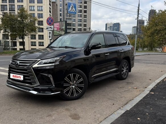 2019 Lexus LX 570 III Рестайлинг 2, чёрный, 11700000 рублей