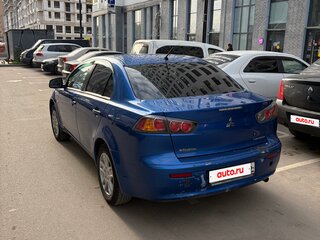 2012 Mitsubishi Lancer X Рестайлинг, синий, 330000 рублей, вид 4
