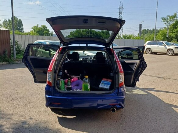 2010 Honda Stream II Рестайлинг, синий, 1200000 рублей - вид 11