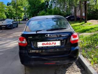 2015 Lada (ВАЗ) Granta I, чёрный, 350000 рублей, вид 4