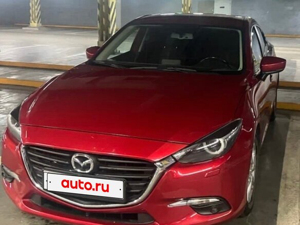 2016 Mazda 3 III (BM) Рестайлинг, красный, 1500000 рублей