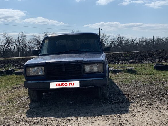1990 Lada (ВАЗ) 2107, голубой, 80000 рублей
