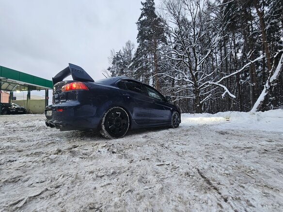 2008 Mitsubishi Lancer X, синий, 750000 рублей - вид 5