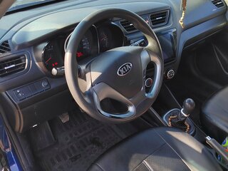 2016 Kia Rio III Рестайлинг, синий, 870000 рублей, вид 4