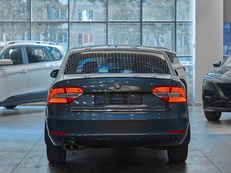 2014 Skoda Superb DSG II Рестайлинг, синий, 1049000 рублей, вид 5