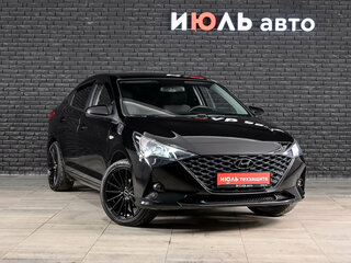 2021 Hyundai Solaris II Рестайлинг, чёрный, 1300000 рублей, вид 3