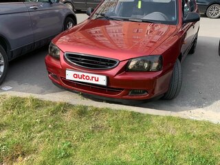 2006 Hyundai Accent ТагАЗ II, красный, 420000 рублей, вид 3