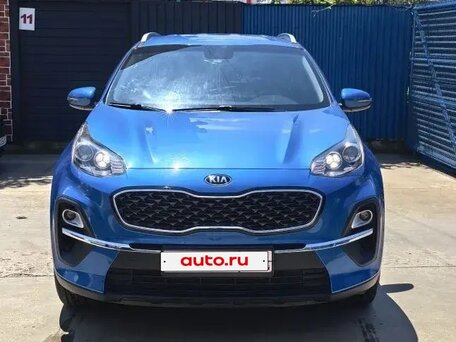 2021 Kia Sportage IV Рестайлинг, синий, 2870000 рублей, вид 2