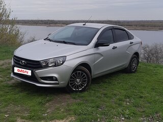 2021 Lada (ВАЗ) Vesta I, серебристый, 1150000 рублей, вид 2