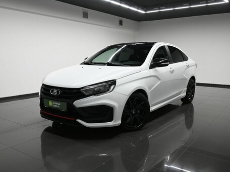 2023 Lada (ВАЗ) Vesta Sportline I Рестайлинг (NG), белый, 1445000 рублей, вид 1