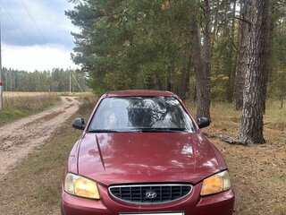 2005 Hyundai Accent ТагАЗ II, красный, 95000 рублей, вид 2