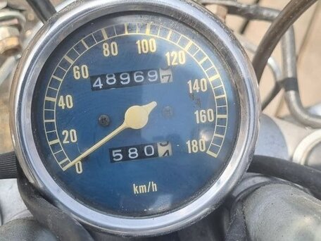 1992 Yamaha XV400 Virago, пурпурный, 250000 рублей, вид 5