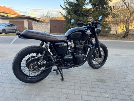 2020 Triumph Bonneville T120, чёрный, 950000 рублей, вид 5