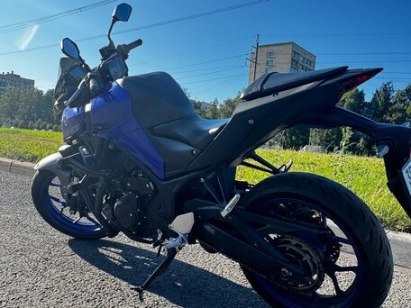 2020 Yamaha MT-03, синий, 490000 рублей, вид 4