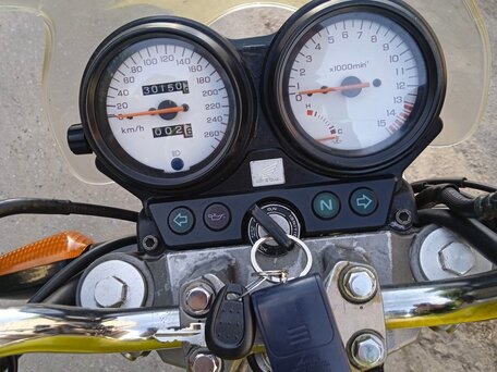 2002 Honda CB 600F Hornet, жёлтый, 360000 рублей, вид 4