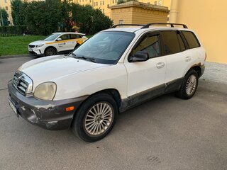 2003 Hyundai Santa Fe I, белый, 250000 рублей, вид 3
