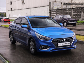 2020 Hyundai Solaris II Рестайлинг, синий, 1224777 рублей, вид 5