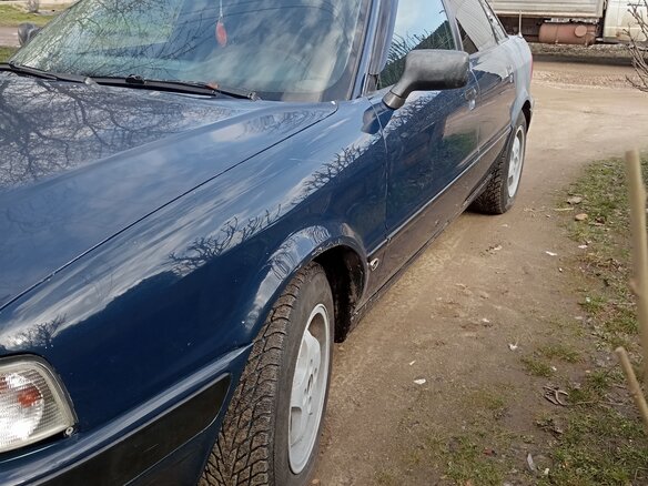 1992 Audi 80 V (B4), синий, 270000 рублей - вид 9