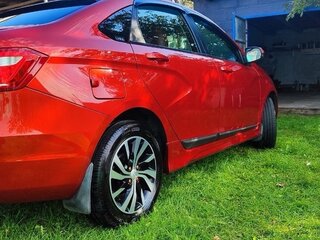 2016 Lada (ВАЗ) Vesta I, красный, 860000 рублей, вид 2