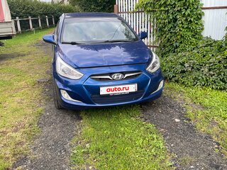 2014 Hyundai Solaris I, синий, 765000 рублей, вид 4