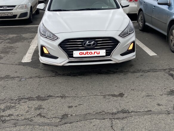 2018 Hyundai Sonata VII (LF) Рестайлинг, белый, 1650000 рублей - вид 1