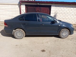 2016 Volkswagen Polo V Рестайлинг, синий, 785000 рублей, вид 3