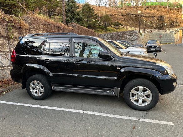 2006 Toyota Land Cruiser Prado 120 Series, чёрный, 2300000 рублей