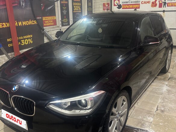 2013 BMW 1 серии 116i II (F20/F21), чёрный, 1200000 рублей