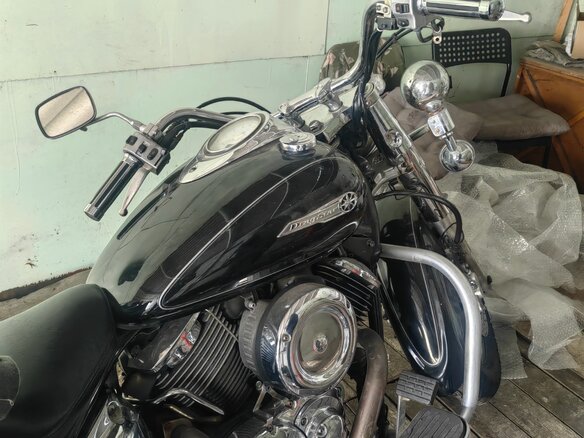 2007 Yamaha XVS1100, чёрный, 450000 рублей - вид 3