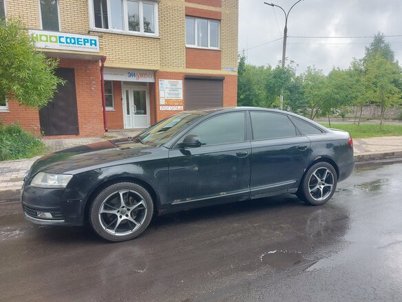 2009 Audi A6 III (C6) Рестайлинг, чёрный - вид 2