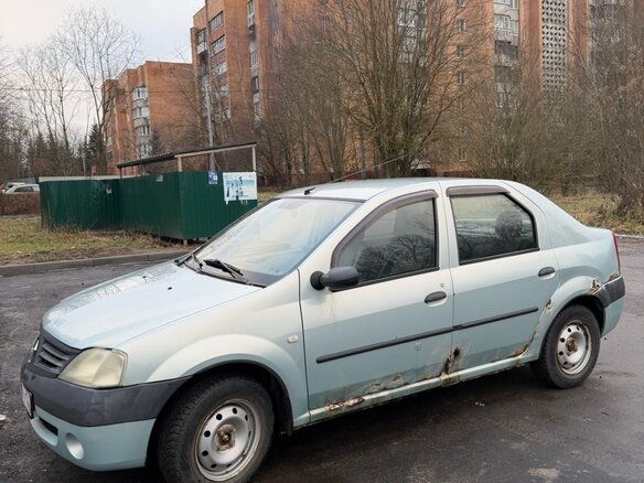 2006 Renault Logan I, серебристый, 240000 рублей - вид 3