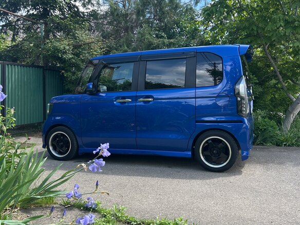 2019 Honda N-BOX II, синий, 1350000 рублей - вид 3