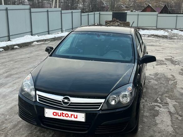 2008 Opel Astra H Рестайлинг, чёрный, 340000 рублей - вид 1