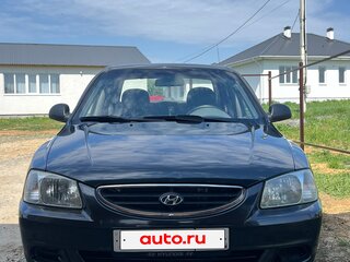2007 Hyundai Accent ТагАЗ II, чёрный, 427000 рублей, вид 3