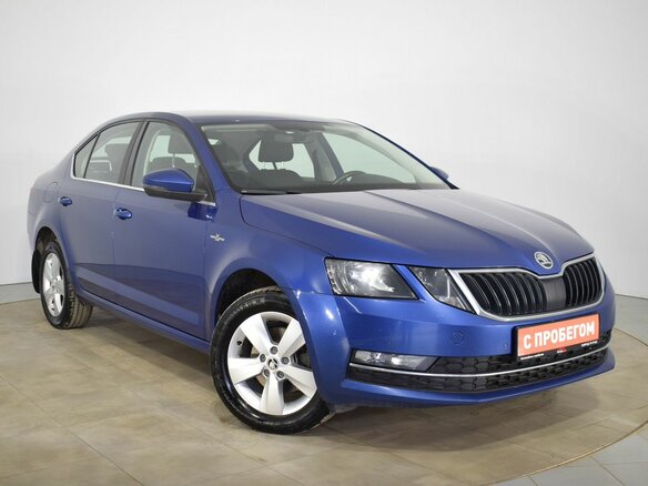 2020 Skoda Octavia III (A7) Рестайлинг, синий - вид 2